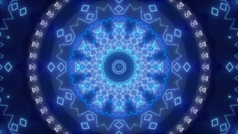 Abstract background, motion lines and particles on blue background, loop Stock Footage 94692461