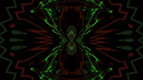 Abstract Background, Motion Particles And Flashing Light, Loop red blue green Stock-Footage 129098002