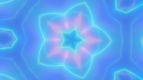 Abstract Background, Motion Shapes, Violet Blue Pink Neon Kaleidoscope Stock Footage 299138511