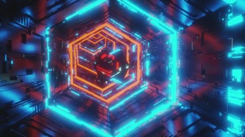 Abstract background motion video of a specular gem moving in the center of Stock Illustration