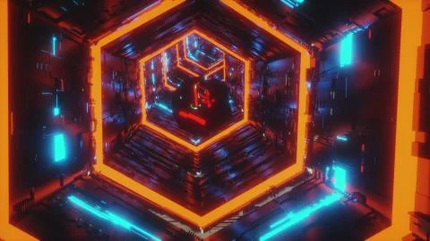 Abstract background motion video of a specular gem moving in the center of Stock Illustration