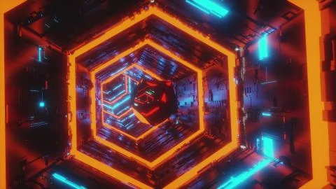 Abstract background motion video of a specular gem moving in the center of Illustrazione stock