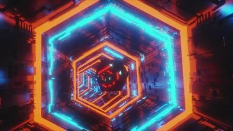 Abstract background motion video of a specular gem moving in the center of Stock Illustration