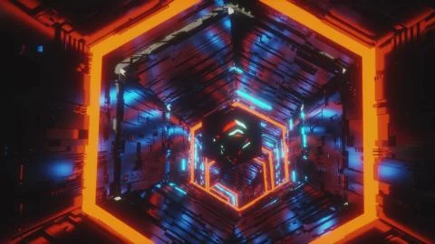 Abstract background motion video of a specular gem moving in the center of Stock Illustration