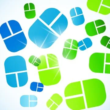 Abstract background: mouse Stock Illustration