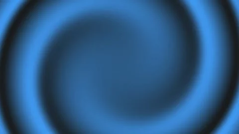 Abstract background with the movement of blurred concentric rings of blue color. Видео 335198103