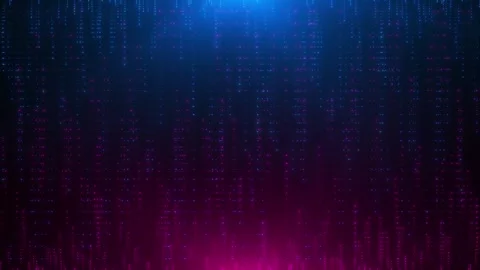 Abstract background with movement of particle lines. Bright stream of dots Stock Footage 288315732