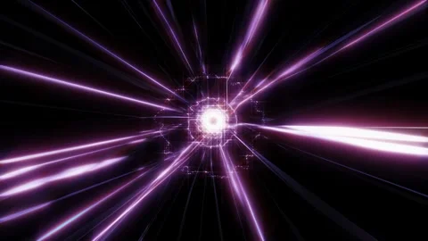 Abstract background with the movement of purple lines and stripes. Motion 4k Stock Footage 247645802