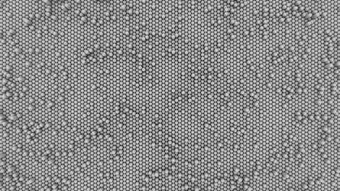 Abstract background from moving up and down capsules. Seamless loop. Stock Footage 121426336