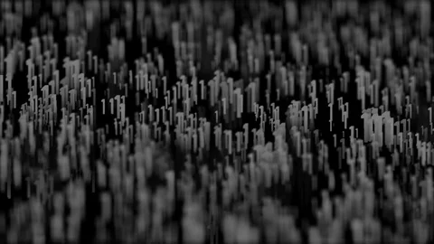 Abstract background with moving and flicker particles. Backdrop of bokeh Stock Footage 81657393