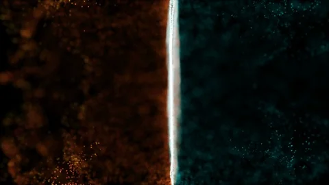 Abstract background with moving and flicker particles. On beatiful relaxing Stock Footage 99007441