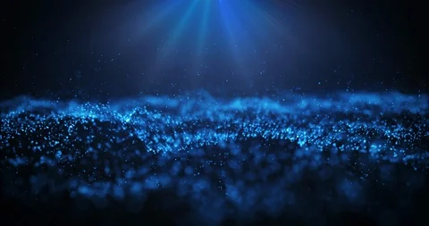 Abstract background with moving and flicker particles Stock Footage 115887775