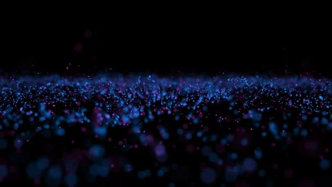 Abstract background with moving and flicker particles. Backdrop of bokeh. Stock Footage 119534472