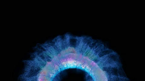 Abstract background with moving and flicker particles Stock Footage 135774762