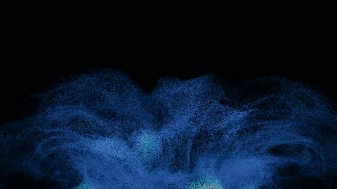 Abstract background with moving and flicker particles Stock Footage 135775291