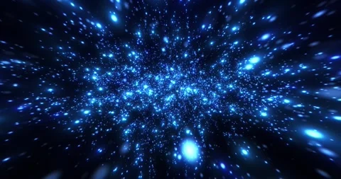 Abstract background with moving and shimmering particles with energy wave Stock Footage 248151978