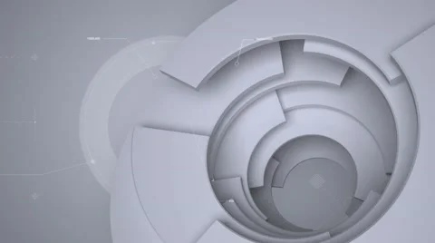 Abstract background with moving circles, loop Stock Footage 41203795