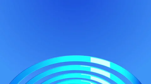 Abstract background with moving circles. Seamless looped video Stock Footage 121553364