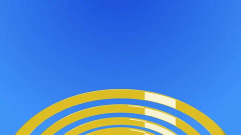 Abstract background with moving circles. Seamless looped video Stock Footage 121553381