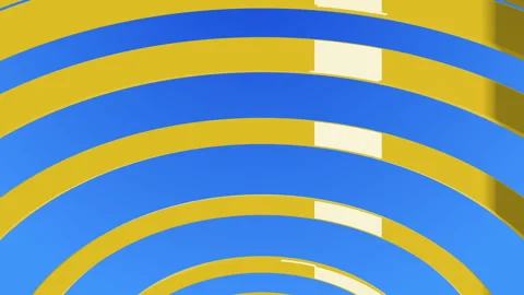 Abstract background with moving circles. Seamless looped video Stock Footage 121553716