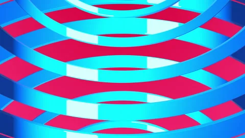 Abstract background with moving circles. Seamless looped video Stock Footage 121655412