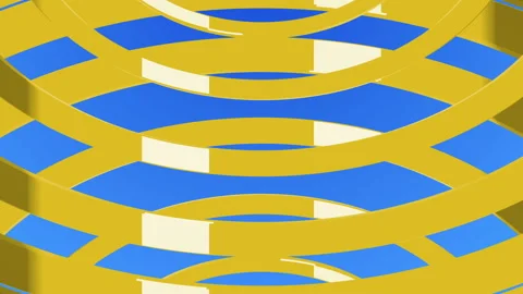 Abstract background with moving circles. Seamless looped video Stock Footage 121655446