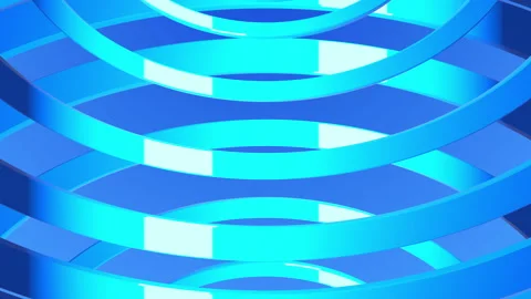 Abstract background with moving circles. Seamless looped video Stock Footage 121655459