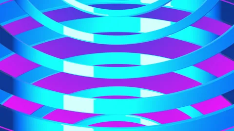 Abstract background with moving circles. Seamless looped video Stock Footage 121655460