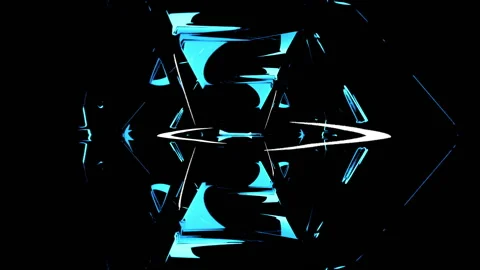 Abstract background with moving cubes. Seamless looped video Stock Footage 121736019