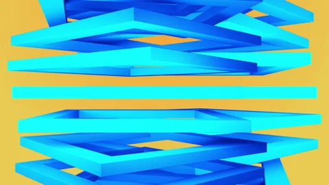 Abstract background with moving cubes. Seamless looped video Stock Footage 121943851