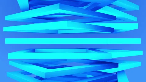 Abstract background with moving cubes. Seamless looped video Stock Footage 121944228