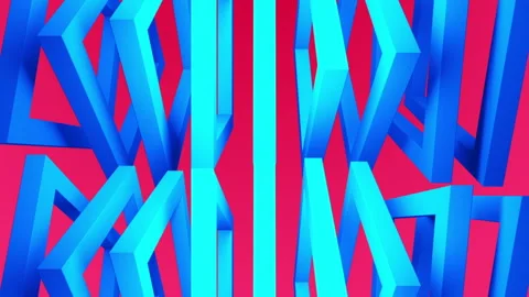 Abstract background with moving cubes. Seamless looped video Stock Footage 121944531