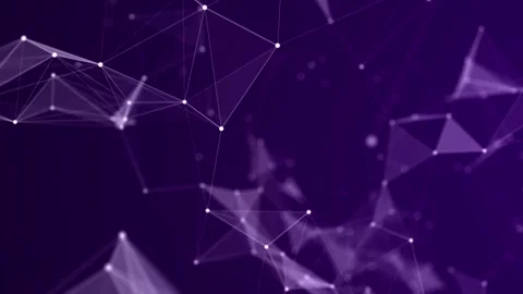 Abstract background with moving dots and lines. Network connection structure. 스톡 동영상 147194334