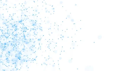 Abstract background with moving dots and lines. Network connection structure. 스톡 동영상 148649964