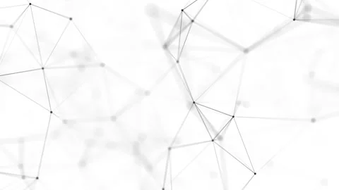 Abstract background with moving dots and lines. Network connection structure. Vídeo Stock 149111259
