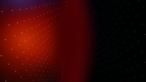 Abstract background with moving dots on red background Stock Footage 159870388
