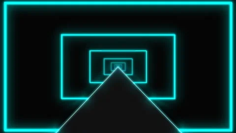 Abstract background. Moving forward inside an endless fluorescent ultraviolet Stock Footage 157314735