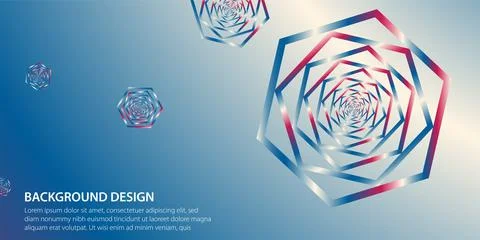 Abstract background with moving geometric shape effect. Vector Illustration E Stock Illustration