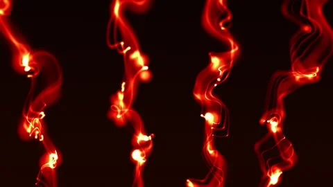 Abstract background with moving glowing burning particle wave streams Stock Footage 318721852