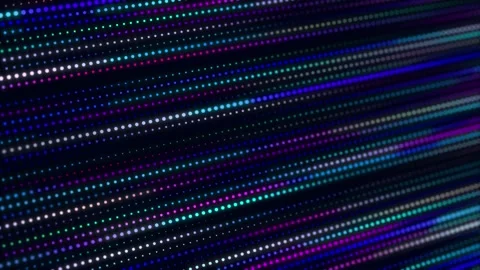 Abstract background with moving glowing dots. Sound wave element. Stock Footage 156871419