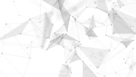 Abstract  background with moving lines and dots. Network connection structure. Stock Footage 154768775