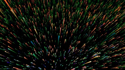 Abstract background with moving lines for fiber optic networks. Magical flickeri Video stock 252267343
