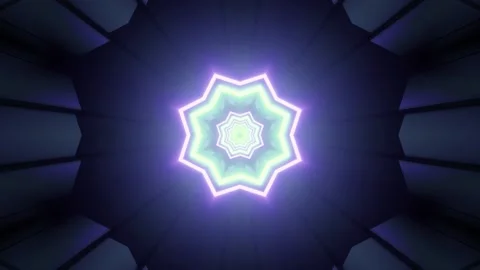 Abstract background with moving neon pattern 3d illustration Stock Footage 160540378