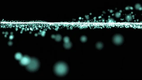 Abstract background with moving particles. Backdrop of bokeh. Stock Footage 136292599