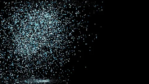 Abstract background. moving particles. square boundaries. Stock Footage 82789770