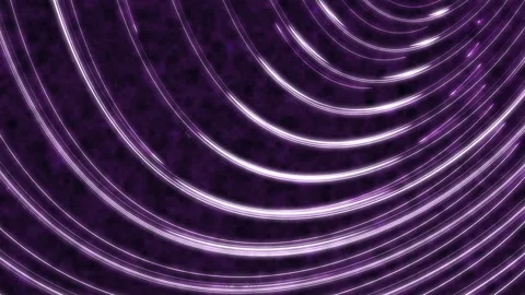 Abstract background with moving purple glowing curved lines on dark background Stock Footage 275498330