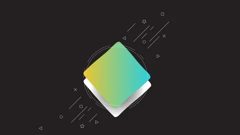 Abstract background with moving thin line objects on black color Stock Footage 105670977