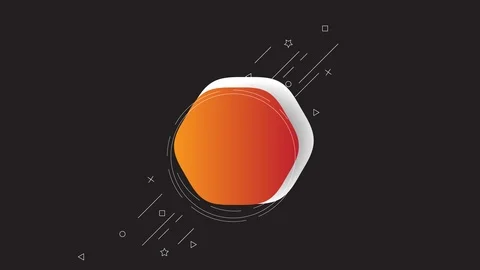 Abstract background with moving thin line objects on black color Stock Footage 105670981