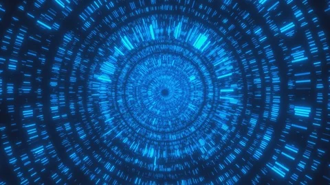 Abstract background with moving through bright circles in red and blue color. 動画素材 119117269