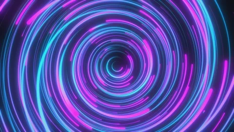 Abstract background with moving through bright circles in red and blue color. 스톡 동영상 119118179